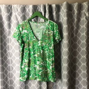 LILLY PULITZER XL Michelle pink elephants! EUC